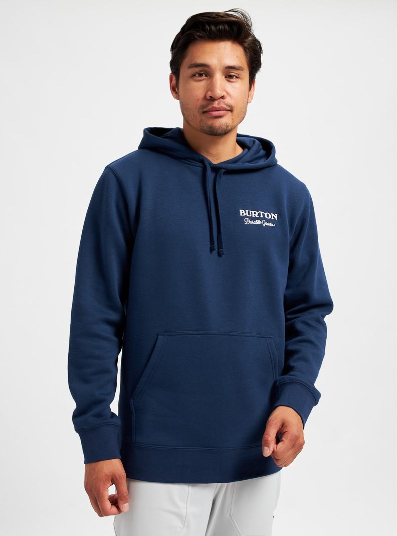Sweat à capuche Burton Durable Goods Pullover Homme Bleu | 179054-UNL
