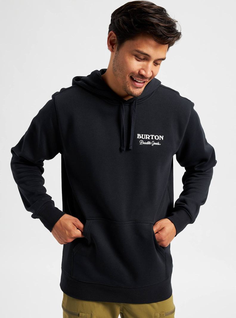 Sweat à capuche Burton Durable Goods Pullover Homme Noir | 503764-UVB