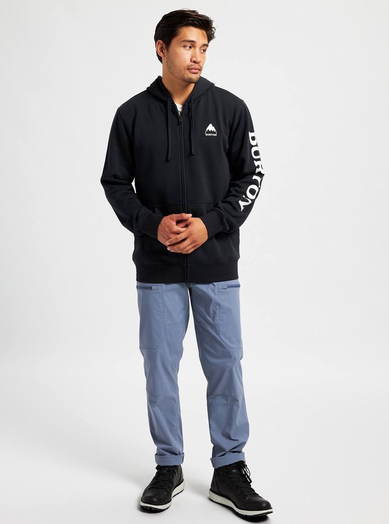 Sweat à capuche Burton Elite Full-Zip Homme Noir | 860752-SAX