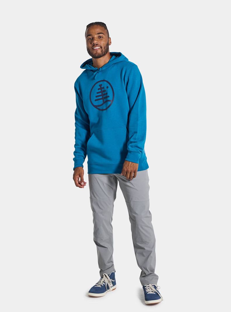 Sweat à capuche Burton Family Tree Pullover Femme Bleu | 168703-PRD