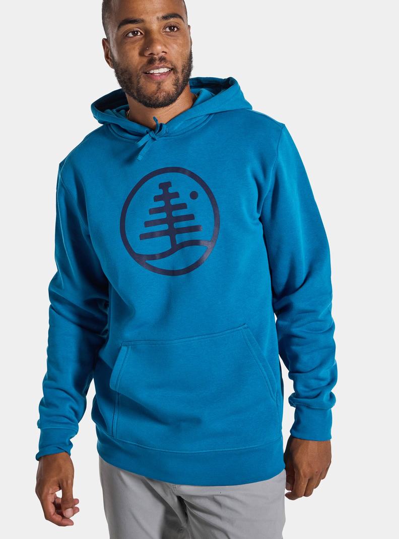 Sweat à capuche Burton Family Tree Pullover Femme Bleu | 168703-PRD