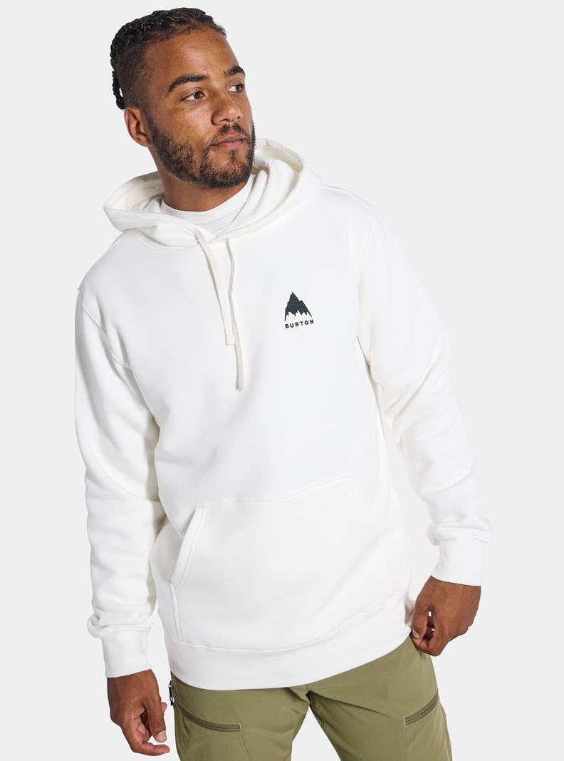 Sweat à capuche Burton Mountain Pullover Homme Blanche | 190785-WYD