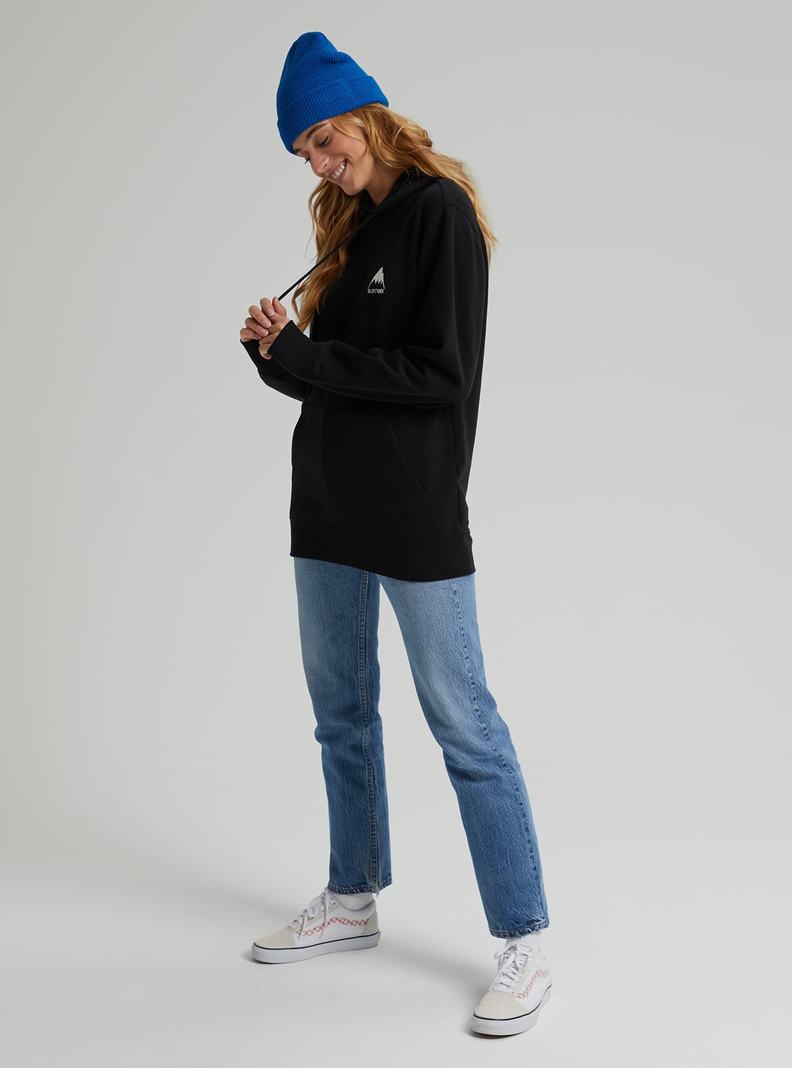 Sweat à capuche Burton Mountain Pullover Femme Noir | 937216-MNW