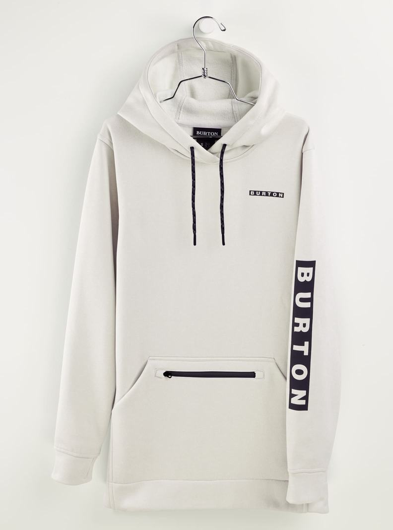 Sweat à capuche Burton Oak Long Pullover Femme Blanche | 809274-XNH