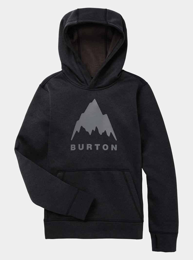 Sweat à capuche Burton Oak Pullover Enfant Noir | 715342-MYF