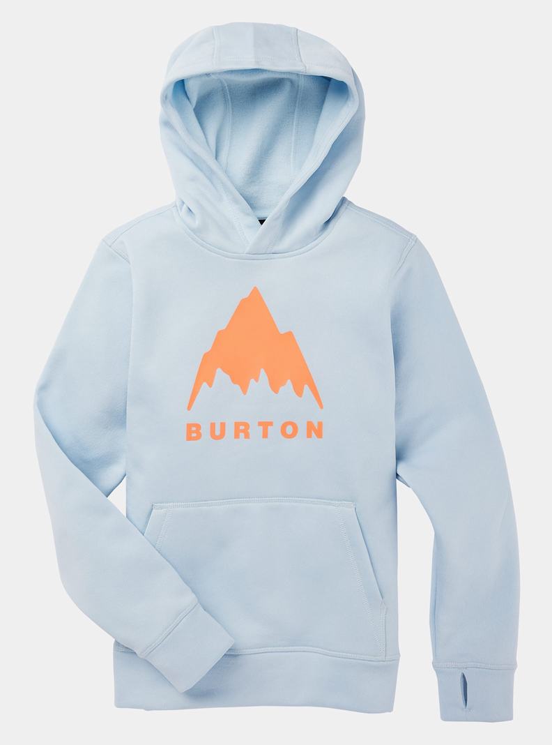 Sweat à capuche Burton Oak Pullover Enfant Bleu | 753128-MBP