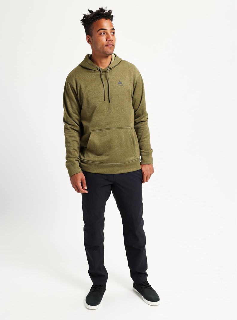 Sweat à capuche Burton Oak Pullover Homme Vert Olive | 189305-PDO