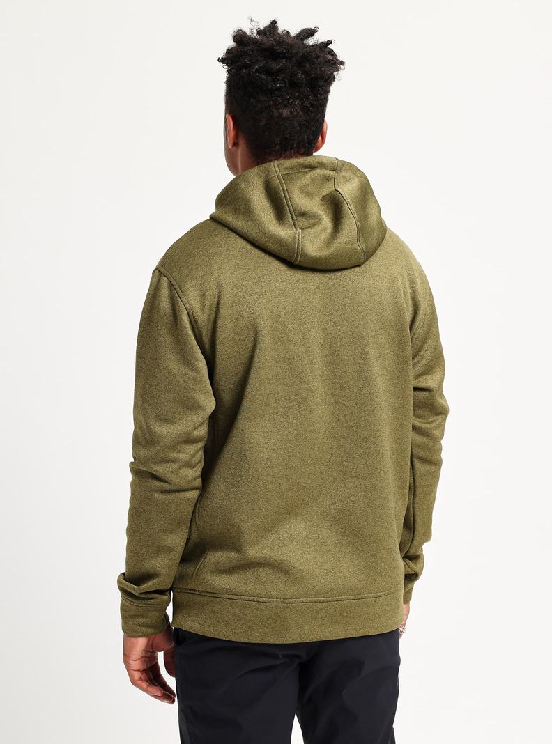 Sweat à capuche Burton Oak Pullover Homme Vert Olive | 189305-PDO