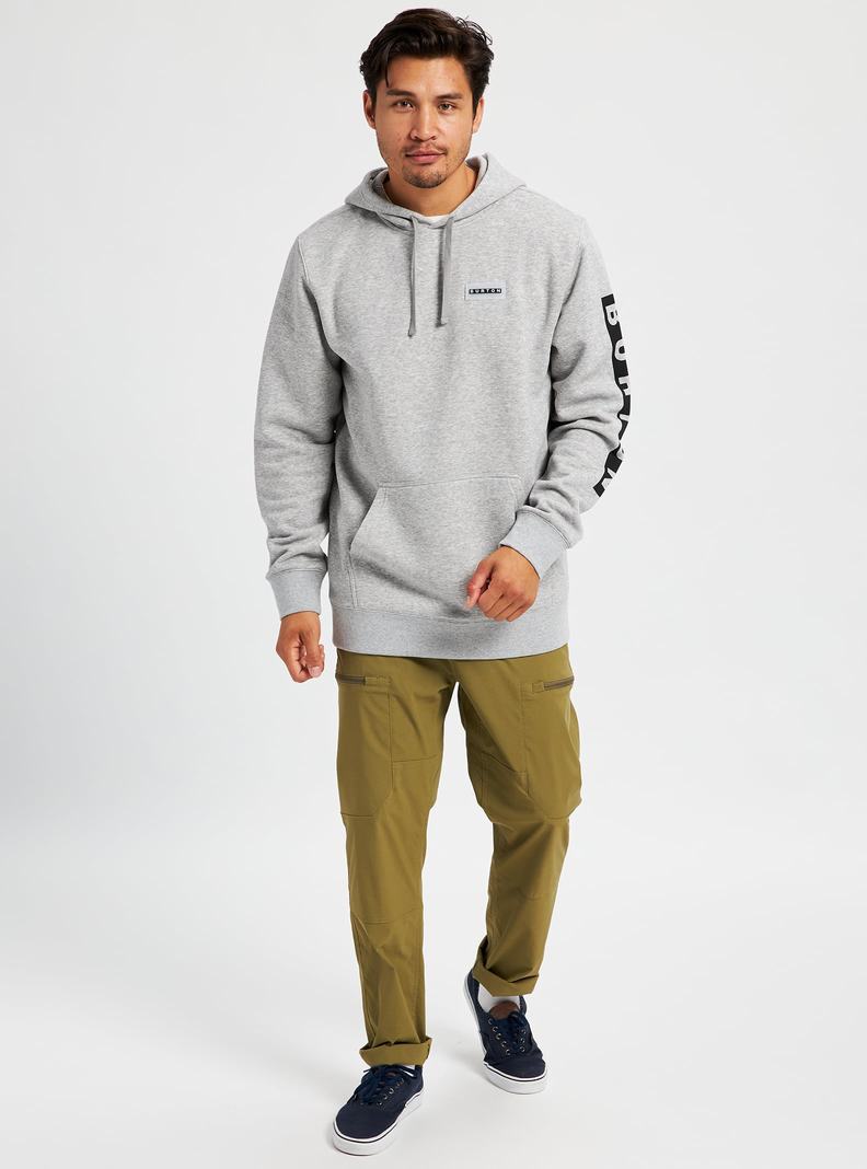 Sweat à capuche Burton Vault Pullover Homme Grise | 120967-VPR