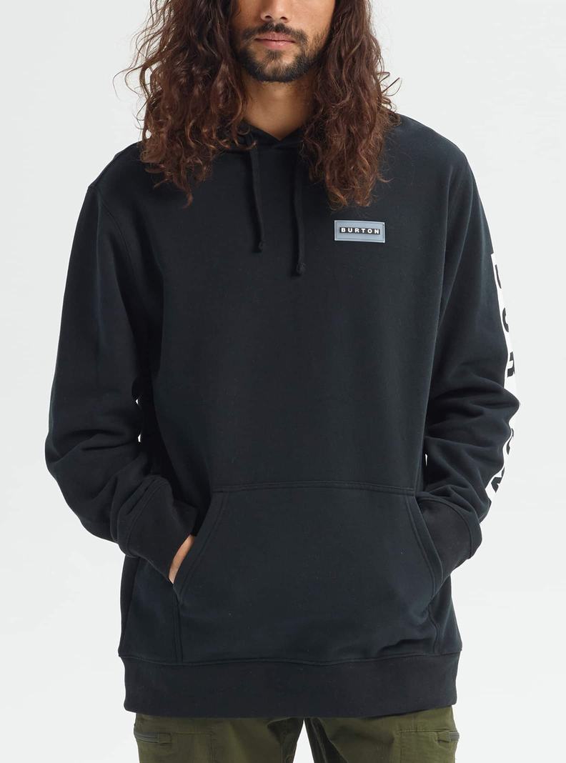 Sweat à capuche Burton Vault Pullover Homme Noir | 584316-ZMO