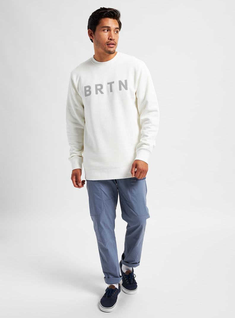 Sweats Burton BRTN Crew Femme Blanche | 528406-VNA