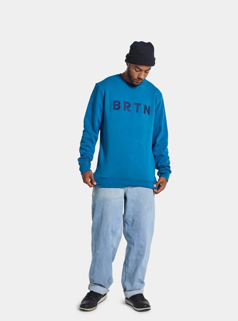 Sweats Burton BRTN Crew Homme Bleu | 851706-LYQ