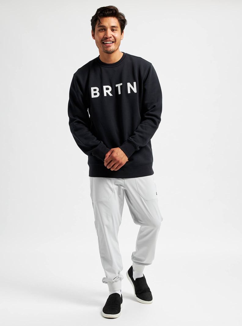 Sweats Burton BRTN Crew Homme Noir | 457123-LJM