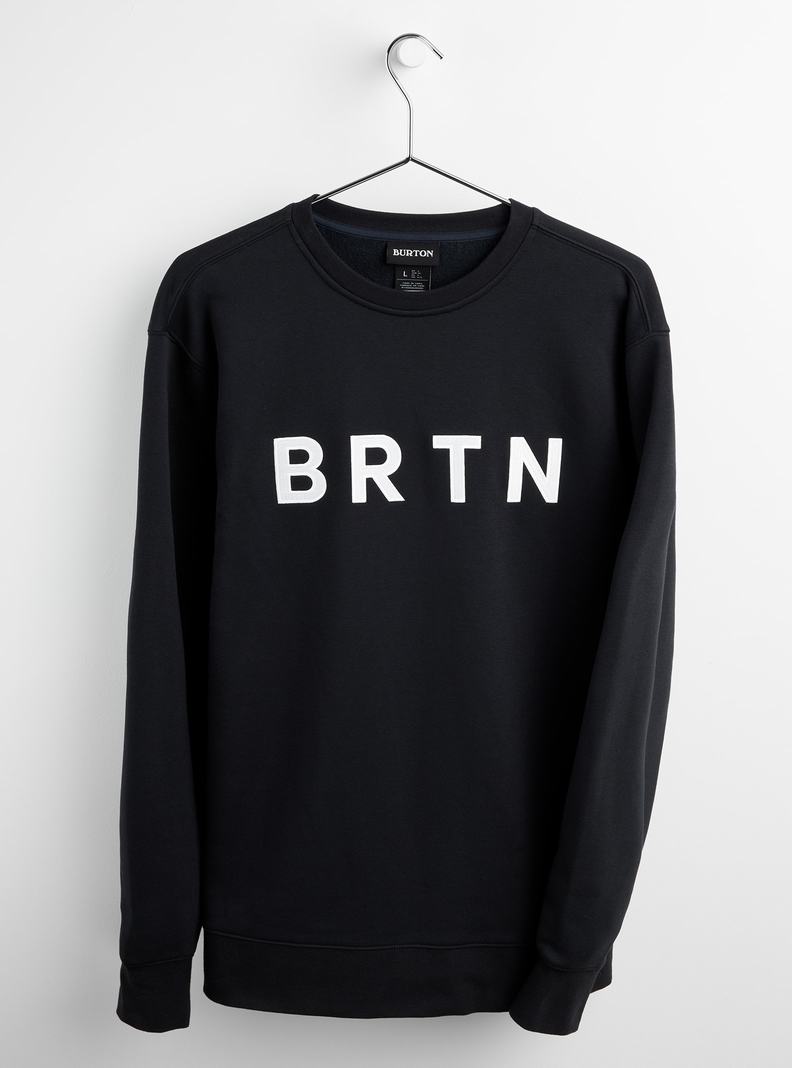 Sweats Burton BRTN Crew Homme Noir | 457123-LJM