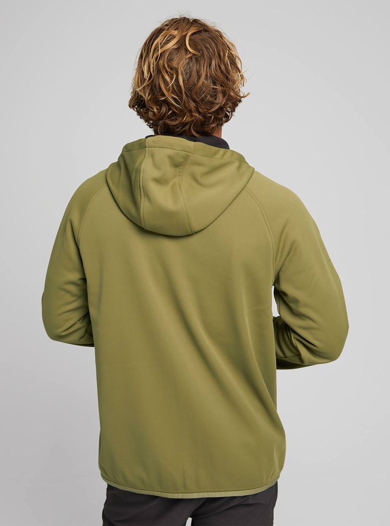 Sweats Burton Crown Weatherproof Full-Zip Fleece Homme Vert Olive | 468095-VAW