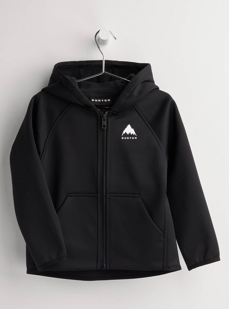Sweats Burton Crown Weatherproof Full-Zip Fleece Enfant Noir | 628491-HOZ