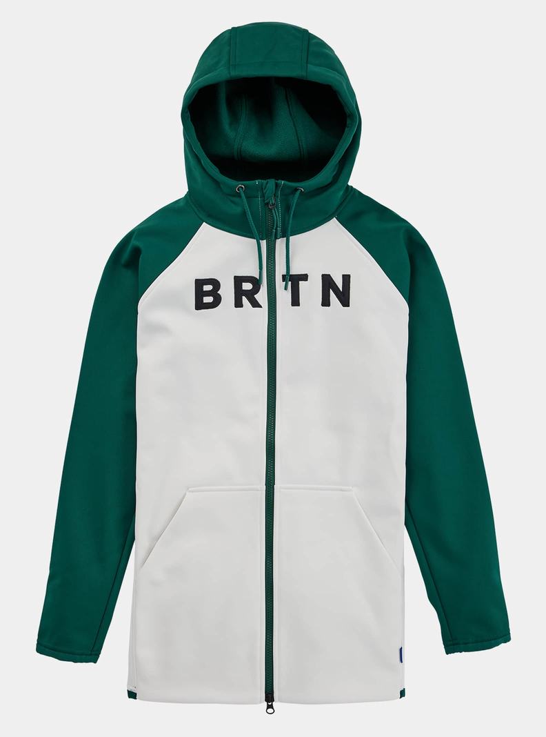 Sweats Burton Crown Weatherproof Long Full-Zip Fleece Femme Marron Blanche | 809456-TCX