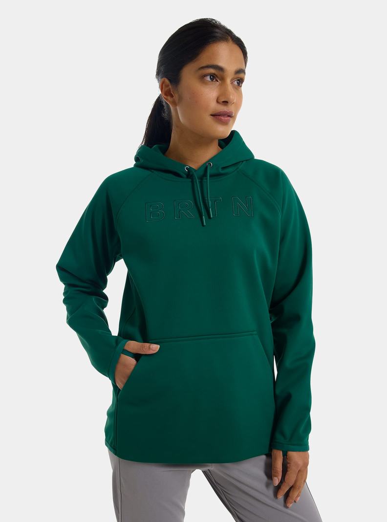 Sweats Burton Crown Weatherproof Pullover Fleece Femme Marron | 574689-MVA