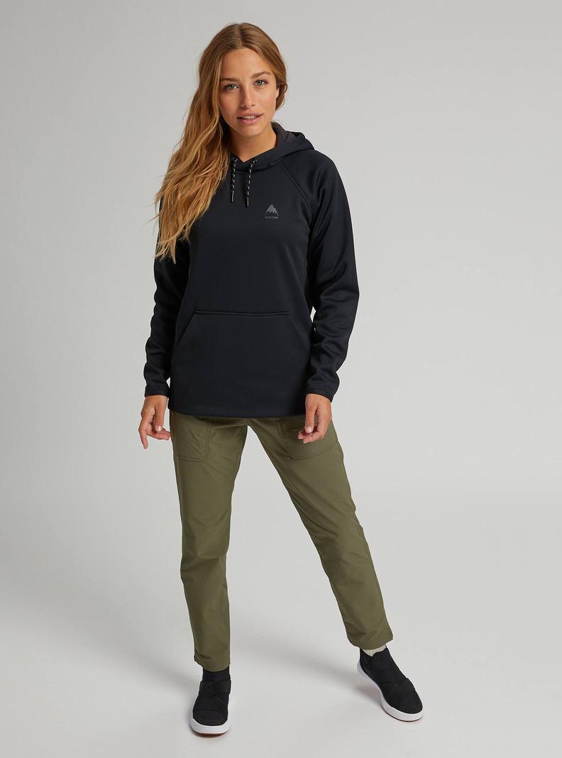 Sweats Burton Crown Weatherproof Pullover Fleece Femme Noir | 806973-HVX