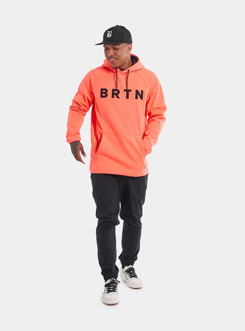 Sweats Burton Crown Weatherproof Pullover Fleece Homme Orange | 824096-TQI