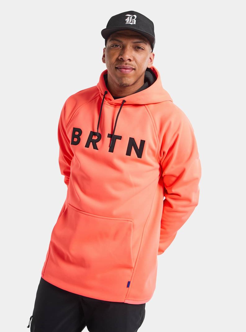 Sweats Burton Crown Weatherproof Pullover Fleece Homme Orange | 824096-TQI