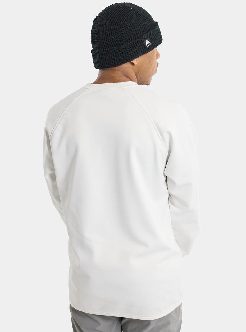 Sweats Burton Crown Weatherproof Pullover Crew Homme Blanche | 907463-NFY