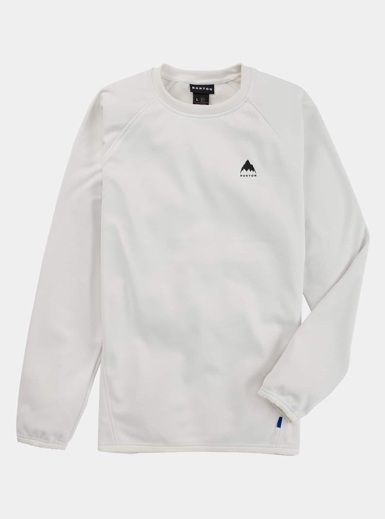 Sweats Burton Crown Weatherproof Pullover Crew Homme Blanche | 907463-NFY