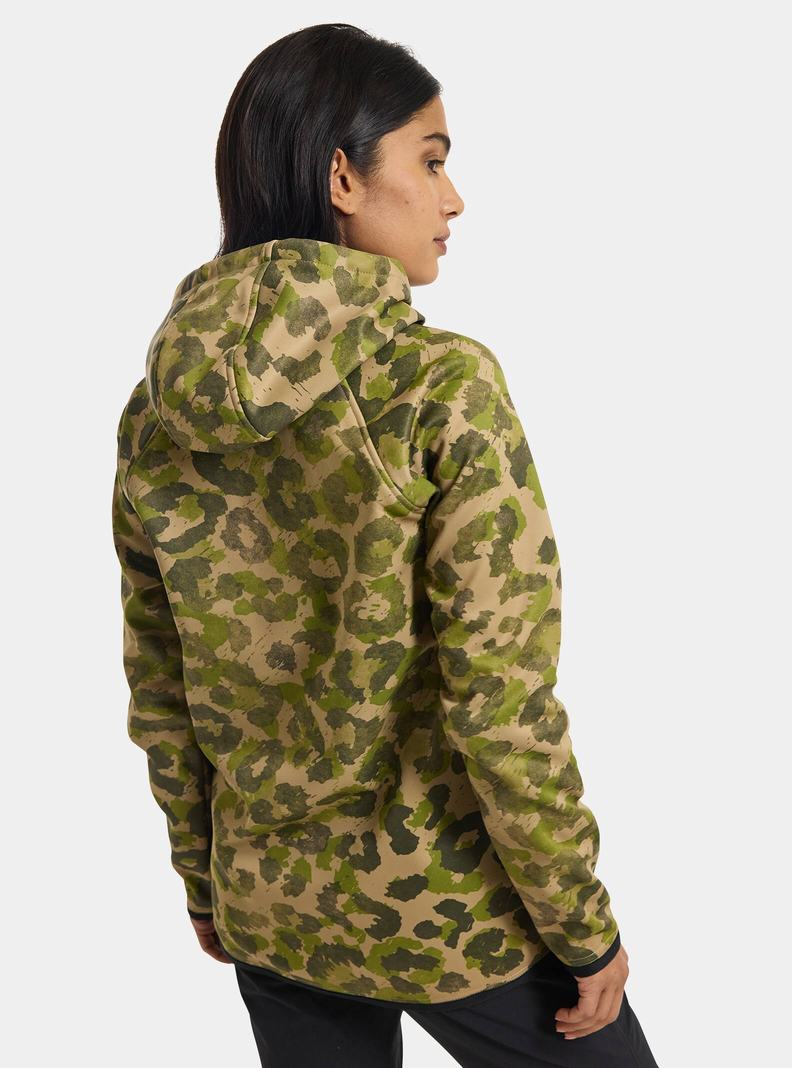 Sweats Burton Crown Weatherproof Pullover Fleece Femme Kaki Vert | 965430-MGU