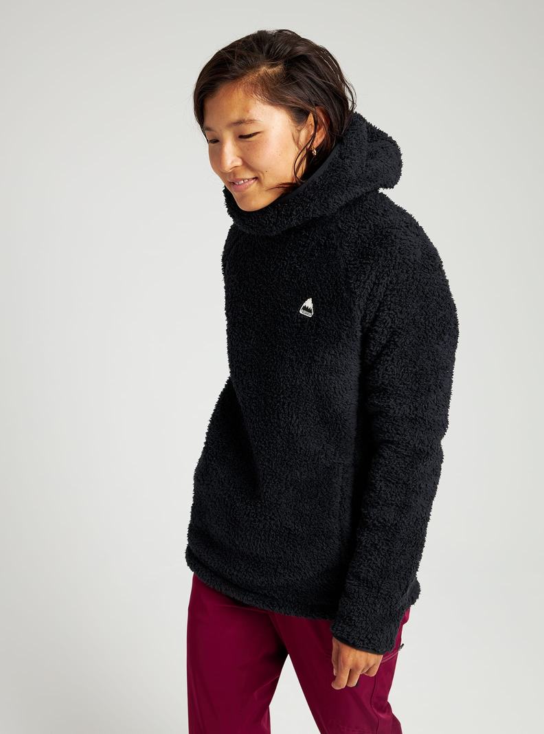 Sweats Burton Lynx Pullover Fleece Femme Noir | 041529-ITX