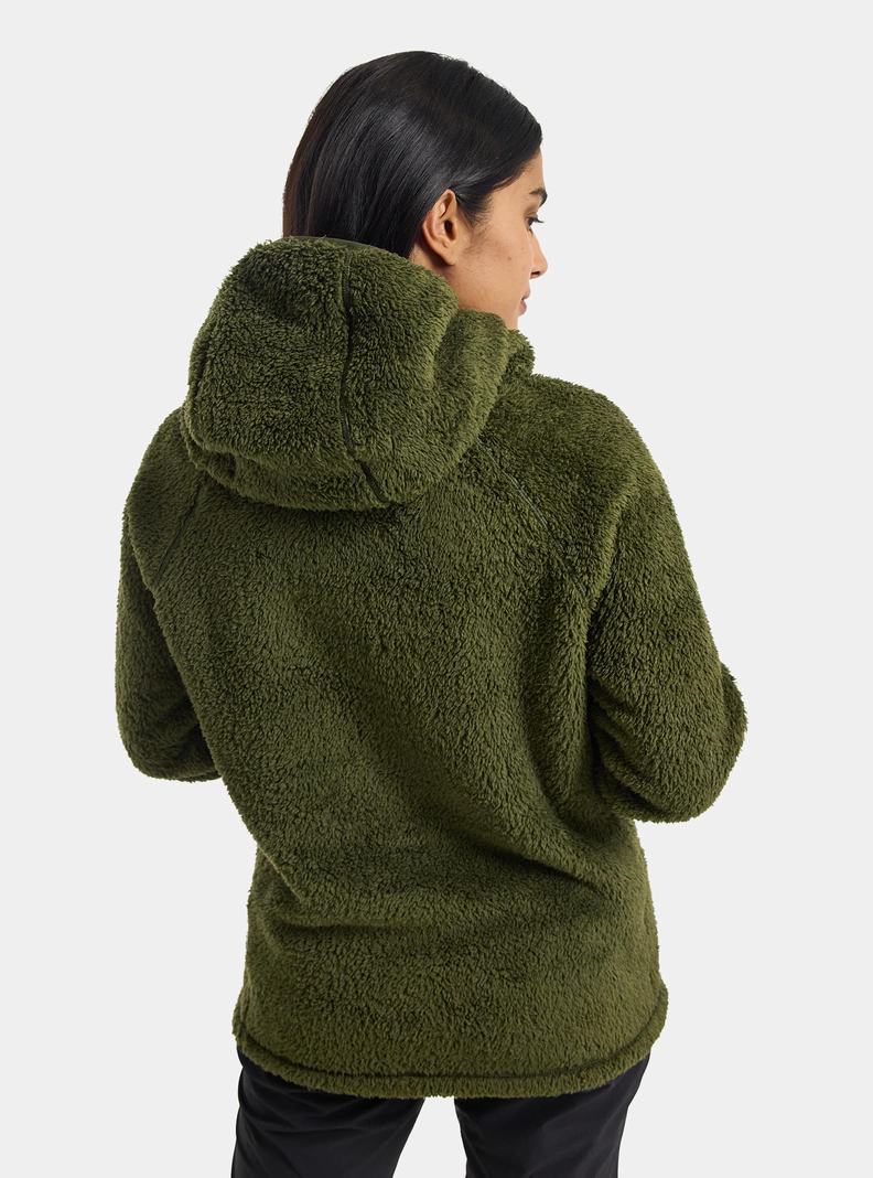 Sweats Burton Lynx Pullover Fleece Femme Vert Foncé | 413829-OVN