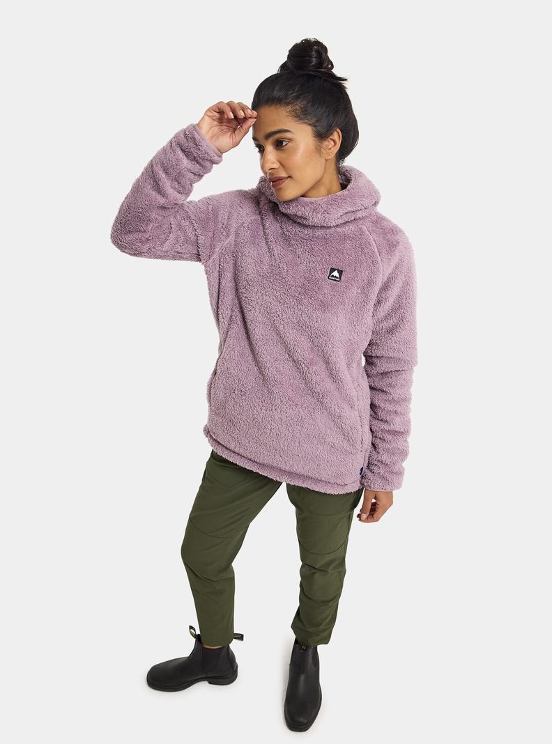 Sweats Burton Lynx Pullover Fleece Femme Violette | 726814-WTB