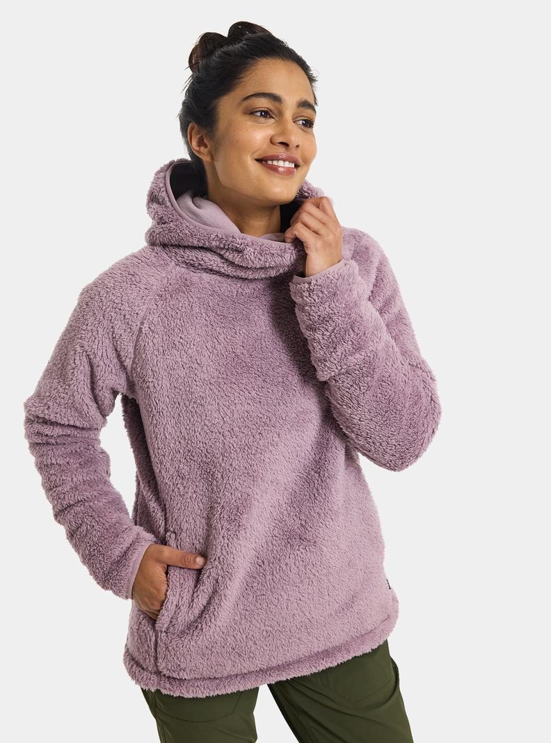 Sweats Burton Lynx Pullover Fleece Femme Violette | 726814-WTB