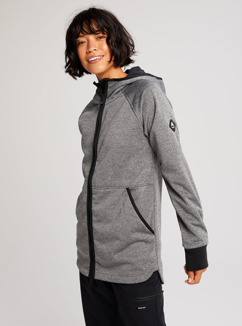 Sweats Burton Minxy Full-Zip Fleece Femme Noir | 068241-NMR