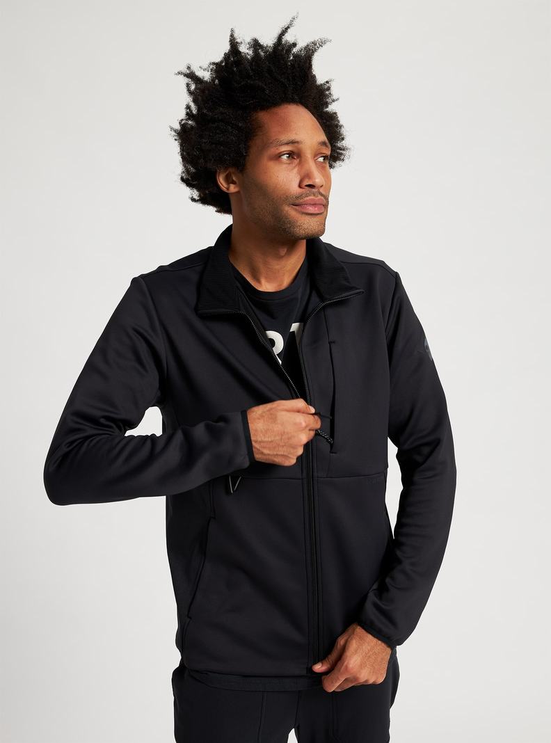 Sweats Burton Multipath Full-Zip Fleece Homme Noir | 637405-COT