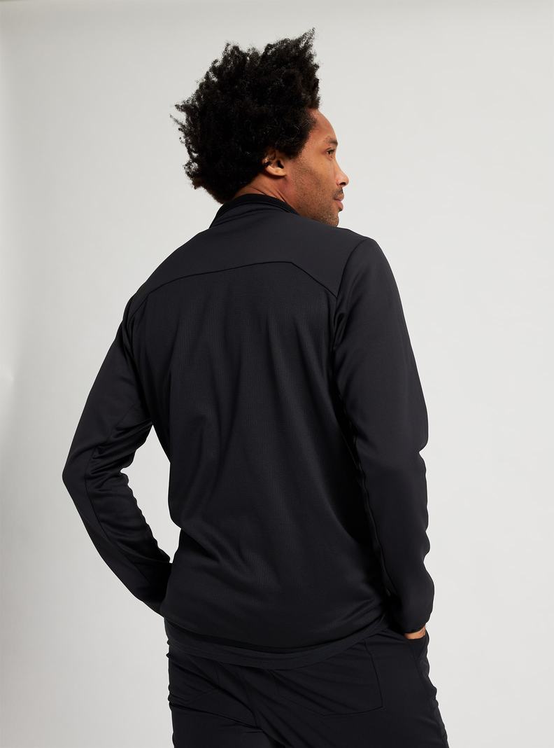 Sweats Burton Multipath Full-Zip Fleece Homme Noir | 637405-COT