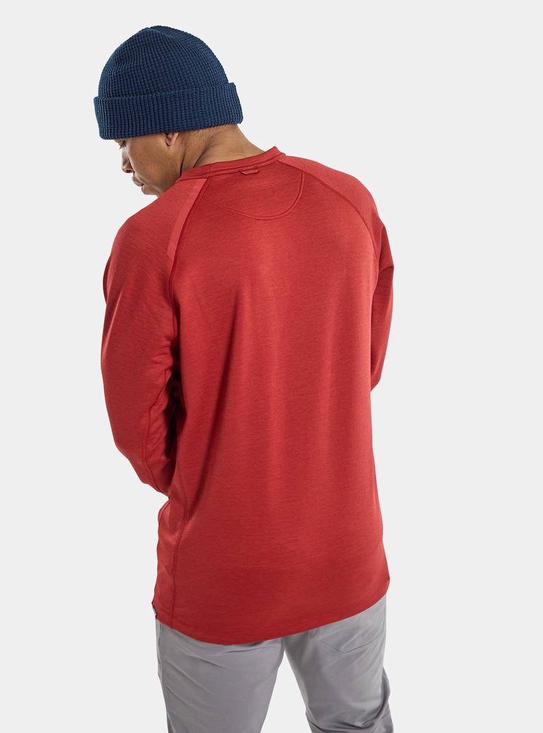 Sweats Burton Multipath Grid Crewneck Fleece Homme Rouge | 146907-ZKP