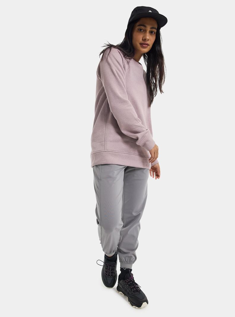 Sweats Burton Oak Crewneck Fleece Femme Lavande | 345960-NGY