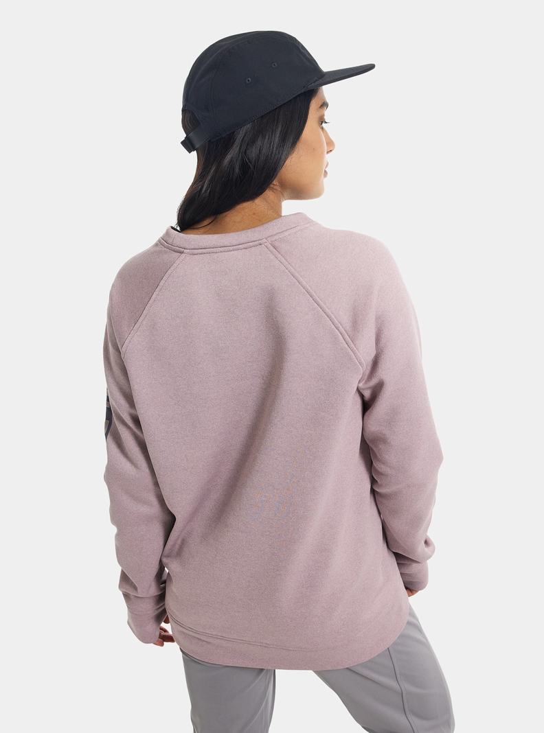 Sweats Burton Oak Crewneck Fleece Femme Lavande | 345960-NGY