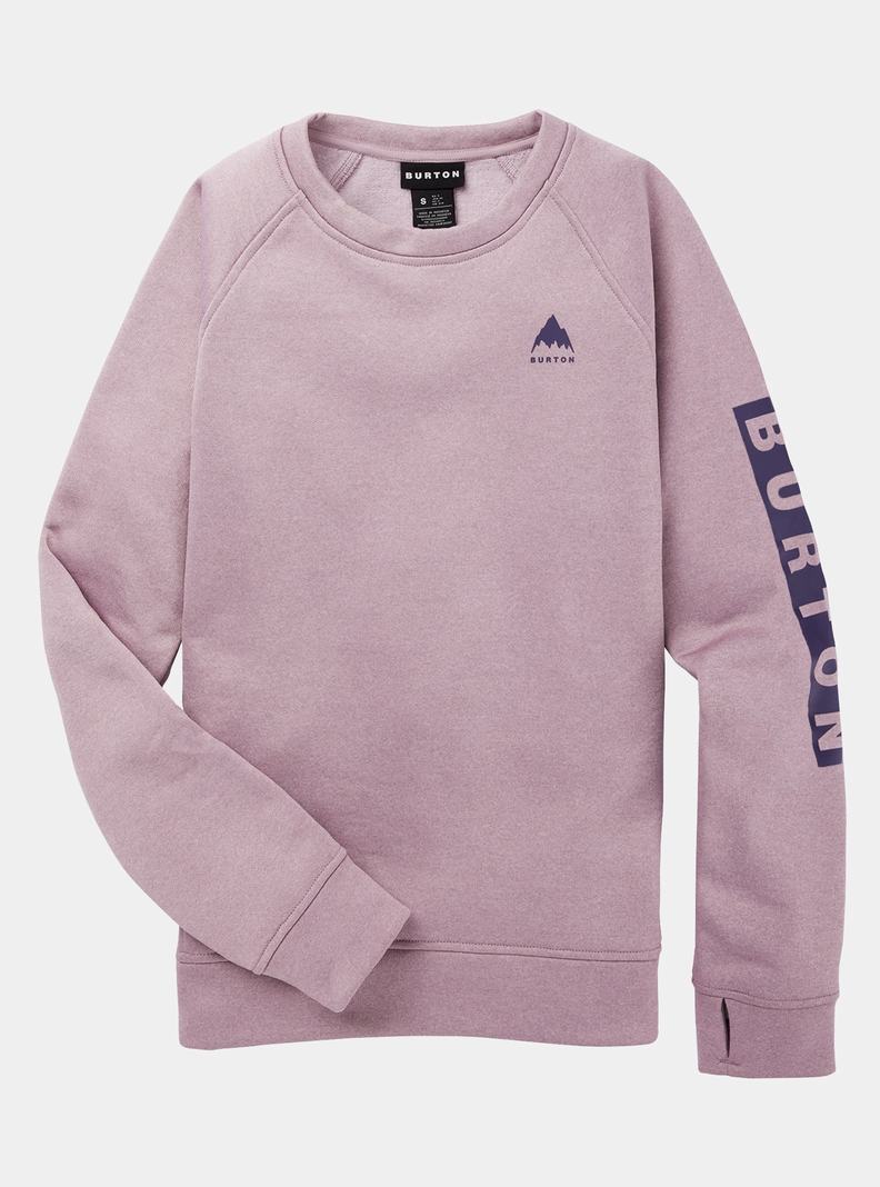 Sweats Burton Oak Crewneck Fleece Femme Lavande | 345960-NGY