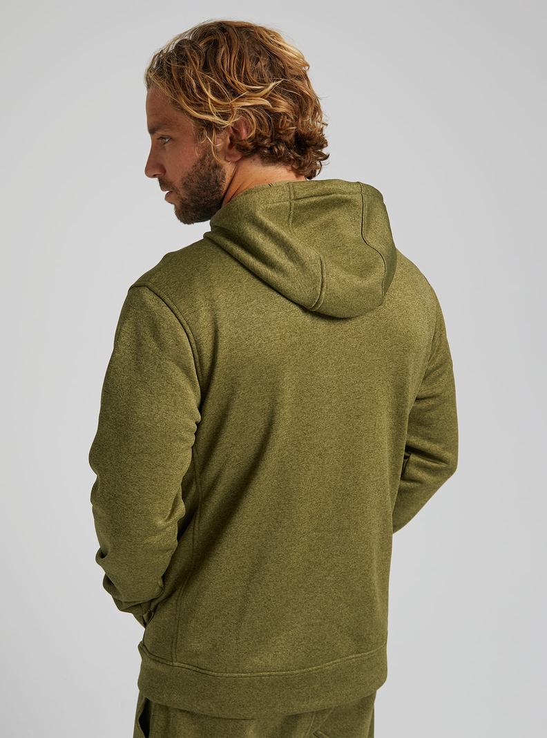 Sweats Burton Oak Full-Zip Hoodie Homme Vert Olive | 319645-QTJ