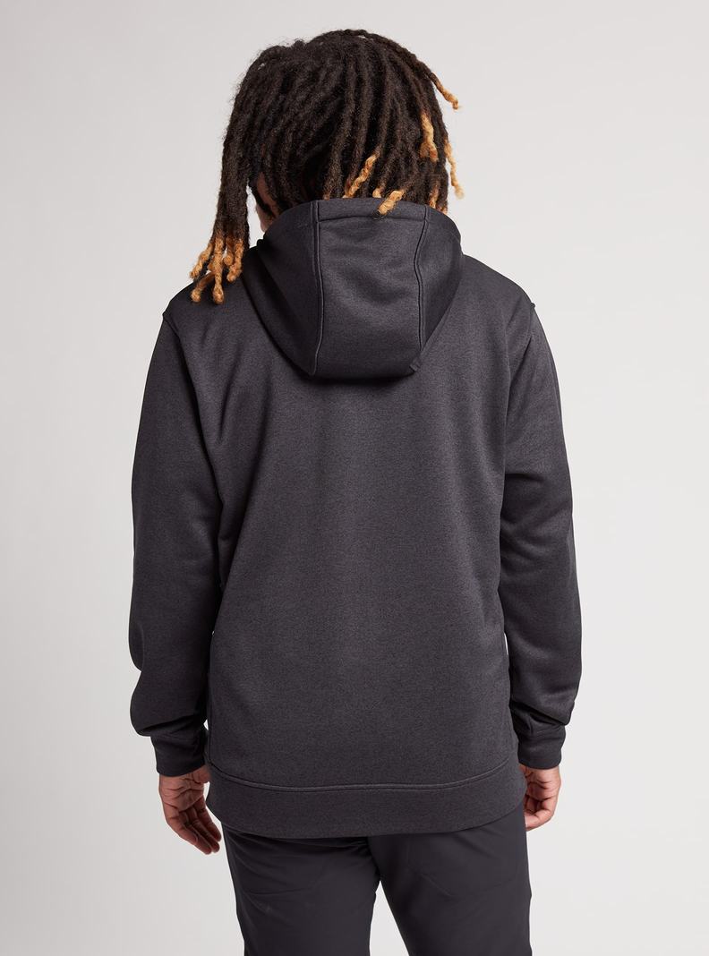 Sweats Burton Oak Full-Zip Hoodie Homme Noir | 685427-FKG