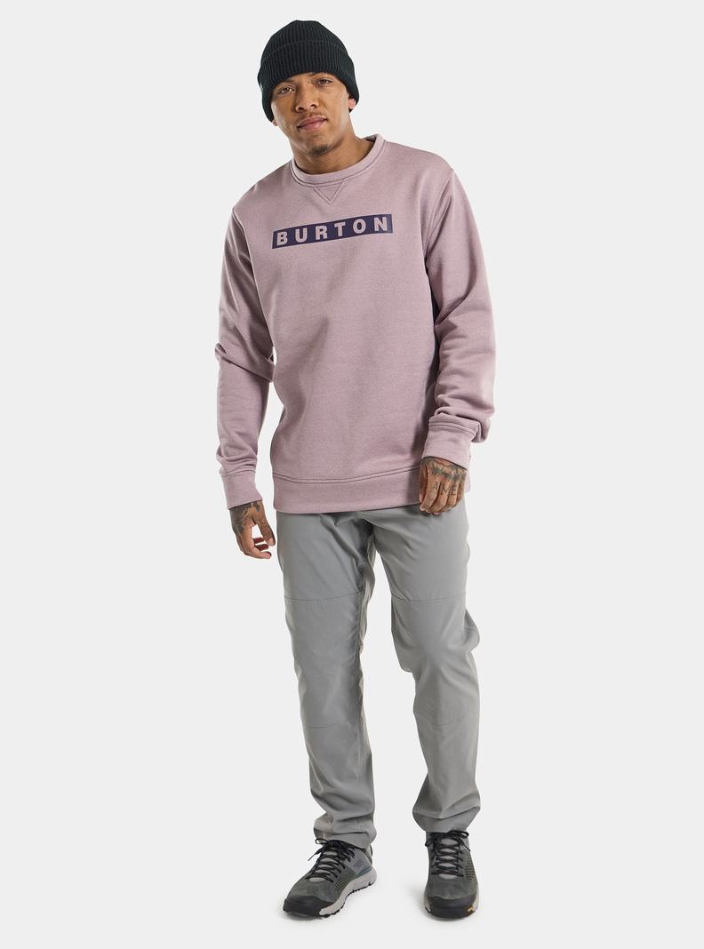 Sweats Burton Oak Pullover Crew Homme Lavande | 618053-QHR