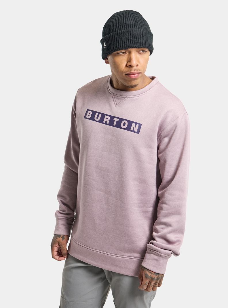 Sweats Burton Oak Pullover Crew Homme Lavande | 618053-QHR