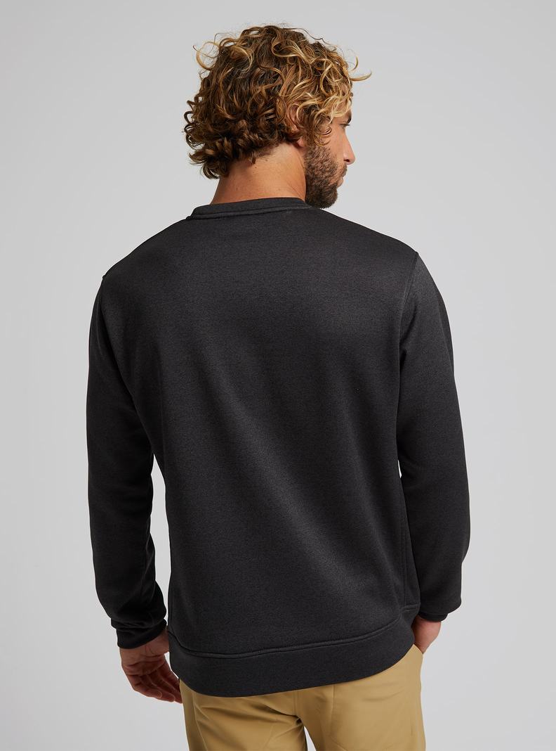 Sweats Burton Oak Pullover Crew Homme Noir | 674109-MOZ