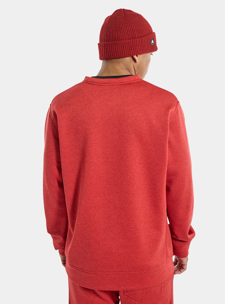 Sweats Burton Oak Pullover Crew Homme Rouge | 143082-CRW