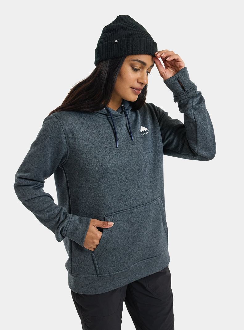 Sweats Burton Oak Pullover Hoodie Femme Bleu | 139208-NFG
