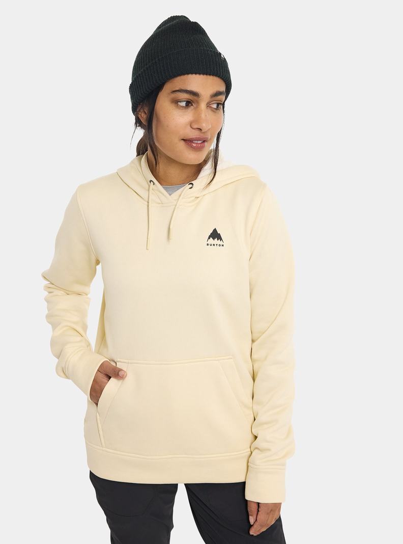 Sweats Burton Oak Pullover Hoodie Femme Beige | 148769-KJQ