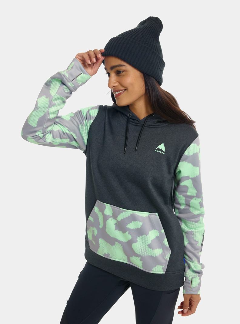 Sweats Burton Oak Pullover Hoodie Femme Noir Rose | 156094-KUR