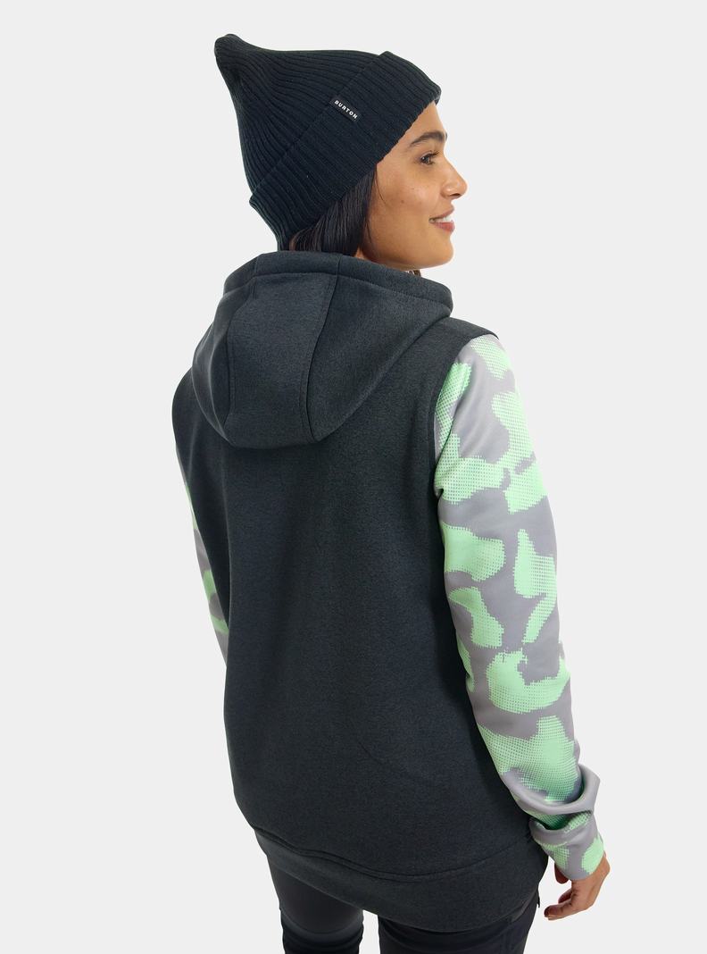 Sweats Burton Oak Pullover Hoodie Femme Noir Rose | 156094-KUR