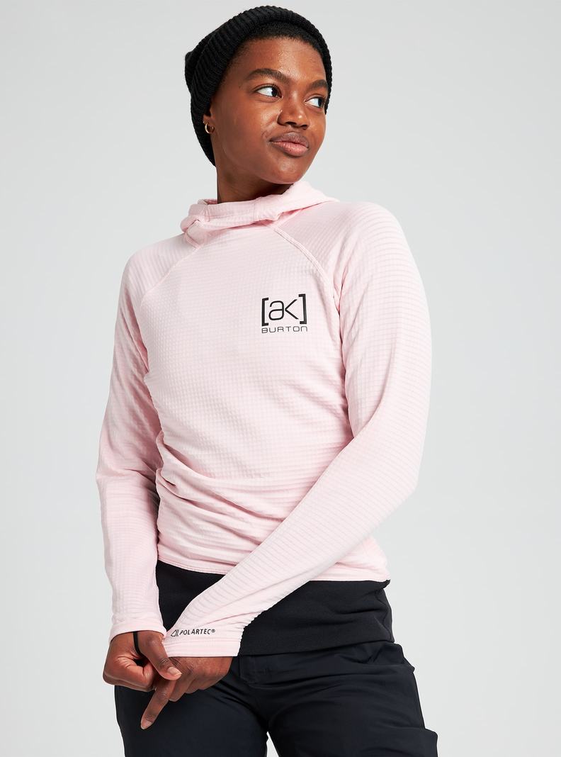 Sweats Burton [ak] Helium Power Grid™ Pullover Fleece Femme Rose | 510648-KCM